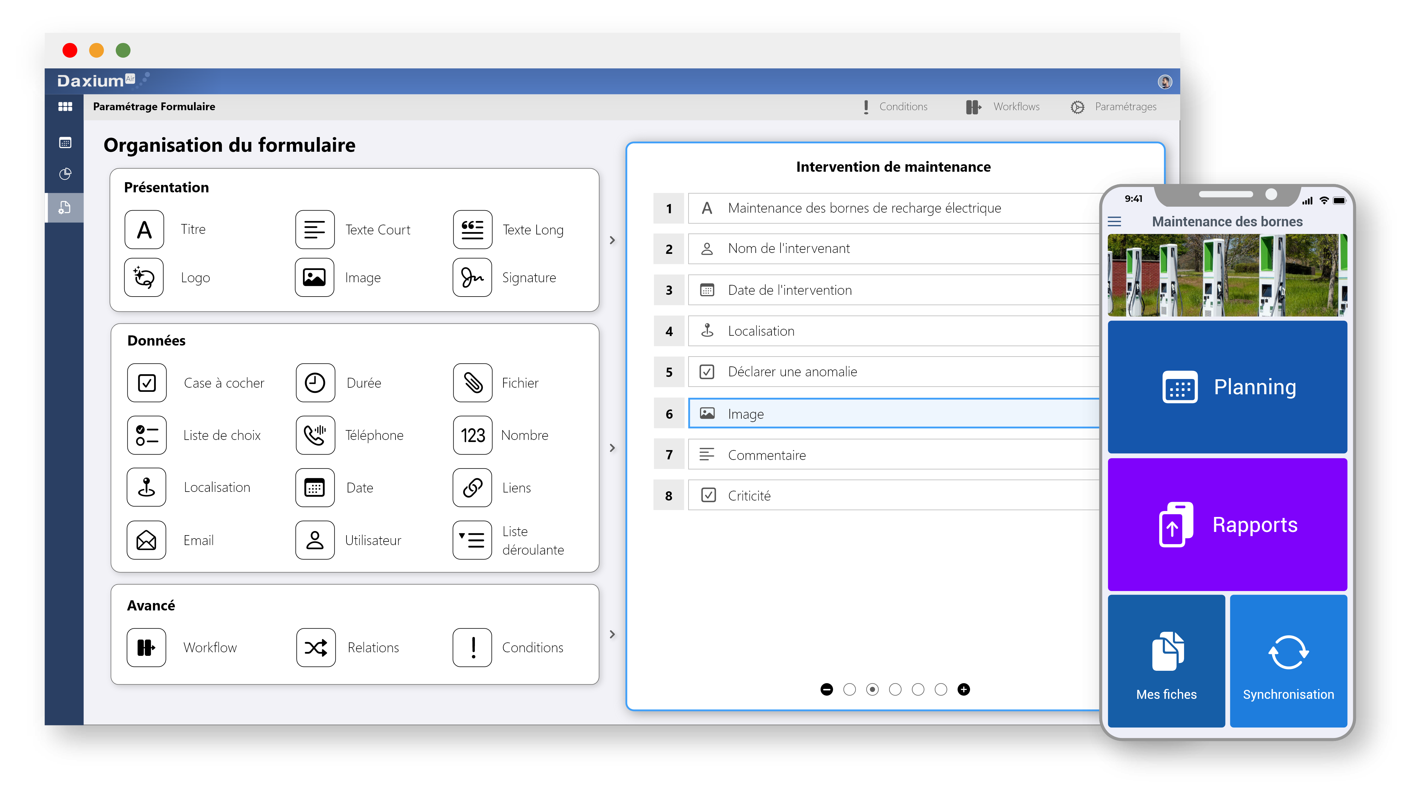 Customize your maintenance application